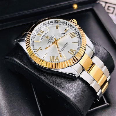 Reloj con caja de lujo | Rolex Presidente Números Romanos